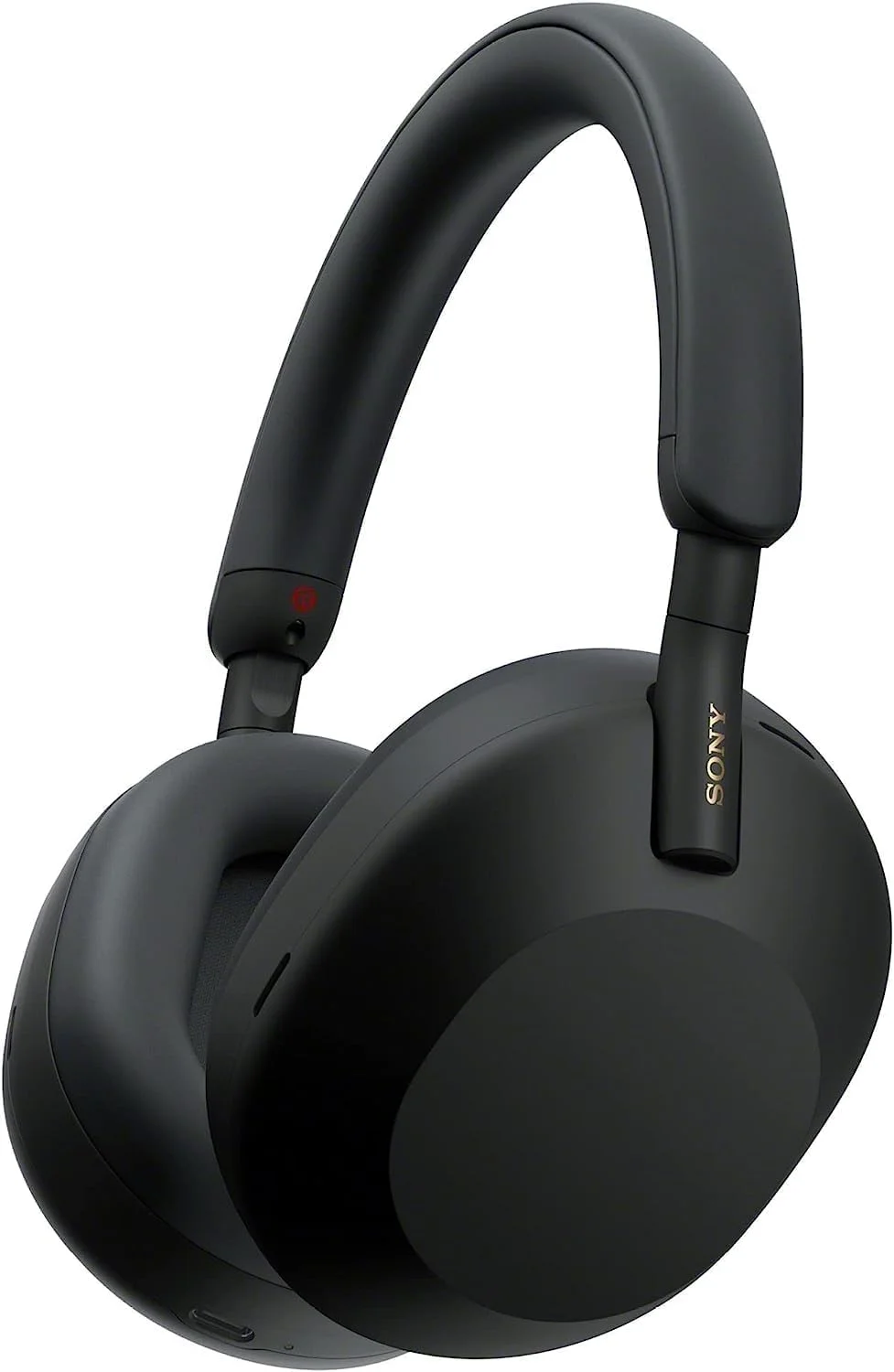 هدفون بی‌سیم حذف نویز سونی WH-1000XM5 - عمر باتری 30 ساعته - مدل دور گوشی - بهینه شده برای الکسا و دستیار گوگل - میکروفون داخلی برای تماس - مشکی - نسخه بین المللی بدون گارانتی