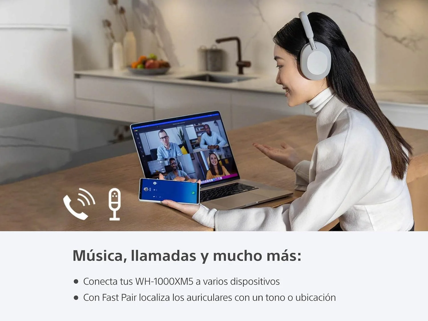 هدفون بیسیم حذف نویز سونی WH-1000XM5 - عمر باتری 30 ساعته - مدل دور گوشی - بهینه شده برای الکسا و دستیار گوگل - میکروفون داخلی برای تماس - مشکی - نسخه بین المللی بدون گارانتی هدفون بیسیم حذف نویز سونی WH-1000XM5 - عمر باتری 30 ساعته - مدل دور گوشی - بهینه شده برای الکسا و دستیار گوگل - میکروفون داخلی برای تماس - مشکی - نسخه بین المللی بدون گارانتی