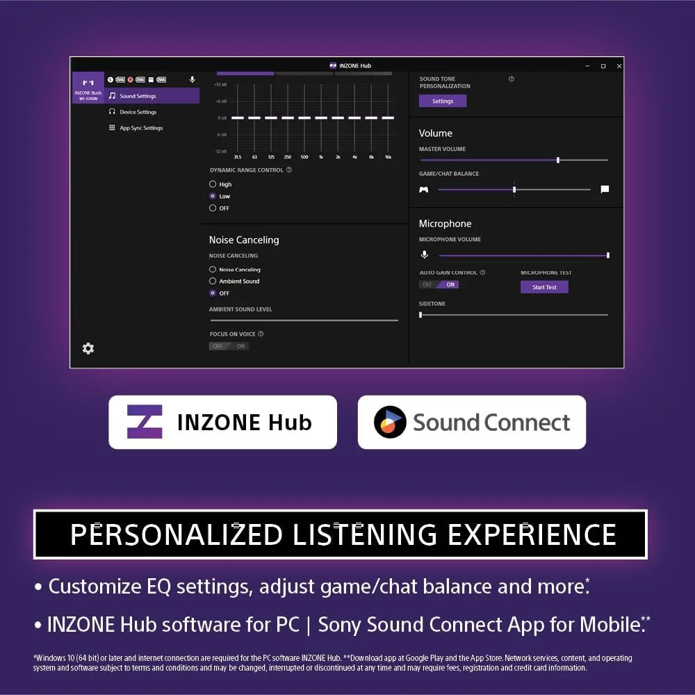 هدفون بی سیم گیمینگ Sony INZONE Buds، ایده آل برای PlayStation® 5، برای PC/PS5/Switch/Mobile، باتری 48 ساعته با کیس، حذف نویز، صدای فضایی 360، دانگل USB-C 2.4 گیگاهرتز، WF-G700N سفید هدفون بی سیم گیمینگ Sony INZONE Buds، ایده آل برای PlayStation® 5، برای PC/PS5/Switch/Mobile، باتری 48 ساعته با کیس، حذف نویز، صدای فضایی 360، دانگل USB-C 2.4 گیگاهرتز، WF-G700N سفید