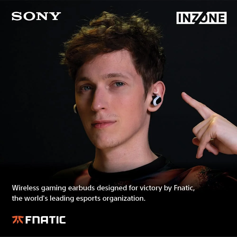 هدفون بی سیم گیمینگ Sony INZONE Buds، ایده آل برای PlayStation® 5، برای PC/PS5/Switch/Mobile، باتری 48 ساعته با کیس، حذف نویز، صدای فضایی 360، دانگل USB-C 2.4 گیگاهرتز، WF-G700N سفید هدفون بی سیم گیمینگ Sony INZONE Buds، ایده آل برای PlayStation® 5، برای PC/PS5/Switch/Mobile، باتری 48 ساعته با کیس، حذف نویز، صدای فضایی 360، دانگل USB-C 2.4 گیگاهرتز، WF-G700N سفید