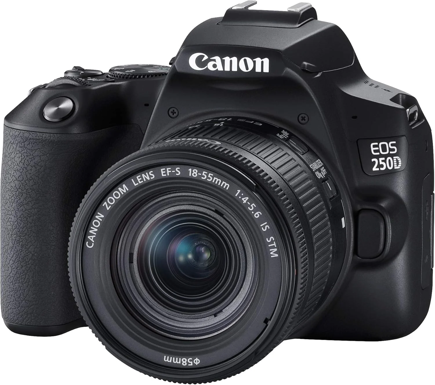 دوربین عکاسی کانن EOS 250D به همراه لنز Canon EF-s 18-55mm f/4-5.6 IS STM - مشکی