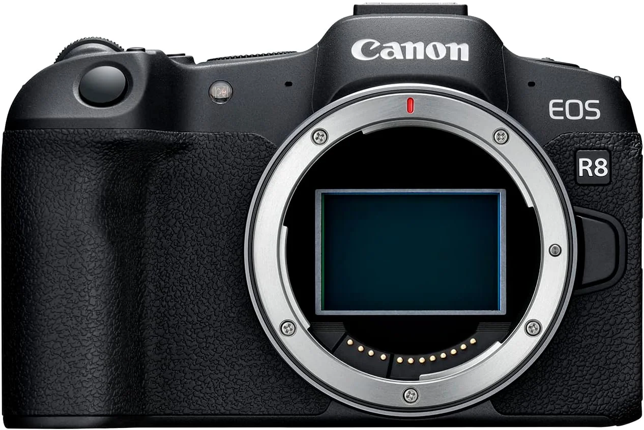 دوربین بدون آینه فول فریم 24.2 مگاپیکسلی Canon EOS R8 (فقط بدنه) | تا 40 فریم در ثانیه عکاسی پیوسته | Dual Pixel CMOS AF II | فیلمبرداری 4K تا 60p | صفحه نمایش Vari-angle | بلوتوث و WiFi
