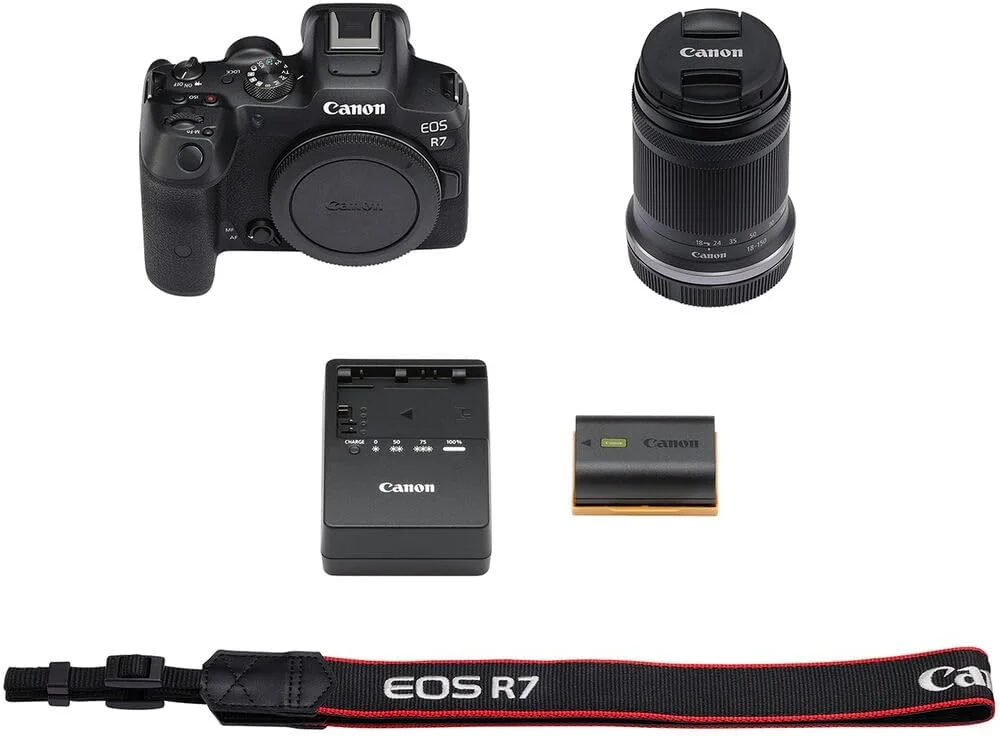 دوربین بدون آینه کانن EOS R7 به همراه لنز RF-S 18-150mm F3.5-6.3 IS STM، نسخه امارات با گارانتی رسمی
