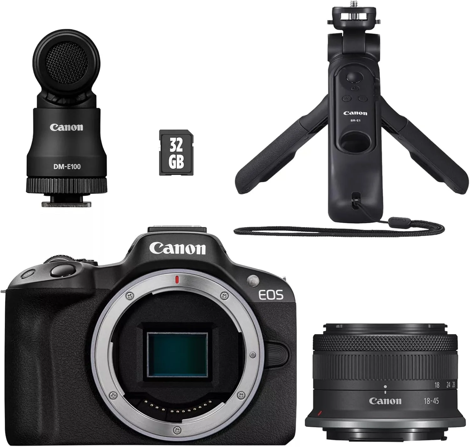 دوربین دیجیتال کانن EOS R50 BK+RFS18-45 S CREATOR KIT
