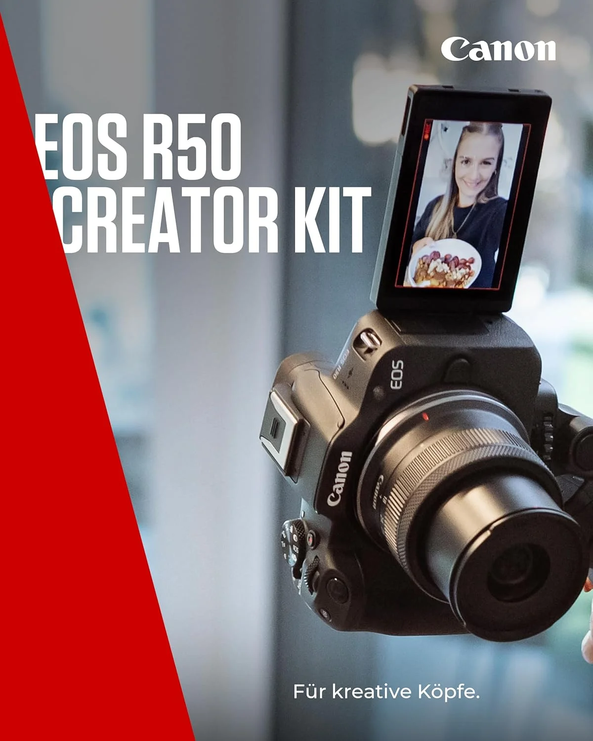 دوربین دیجیتال کانن EOS R50 BK+RFS18-45 S CREATOR KIT دوربین دیجیتال کانن EOS R50 BK+RFS18-45 S CREATOR KIT