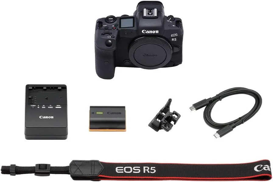 دوربین بدون آینه کانن EOS R5 45.0MP - مشکی (فقط بدنه) دوربین بدون آینه کانن EOS R5 45.0MP - مشکی (فقط بدنه)