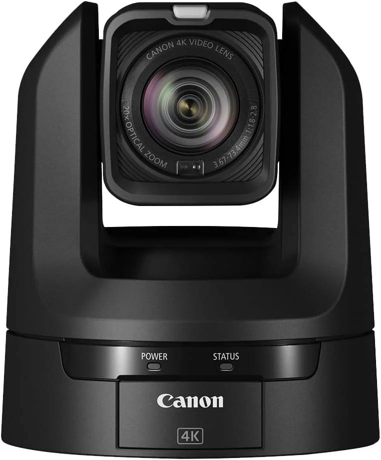 دوربین PTZ کانن CR-N100 (مشکی)، زوم اپتیکال 20 برابر، ویدئو 4K UHD، تولیدات حرفه ای، اماکن مذهبی، آموزش، پخش، شرکت ها، رویدادها