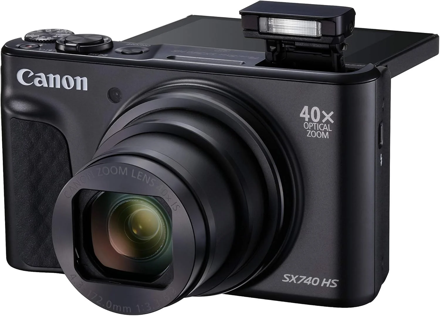 دوربین عکاسی کانن PowerShot SX740 HS (بازسازی شده) - مشکی