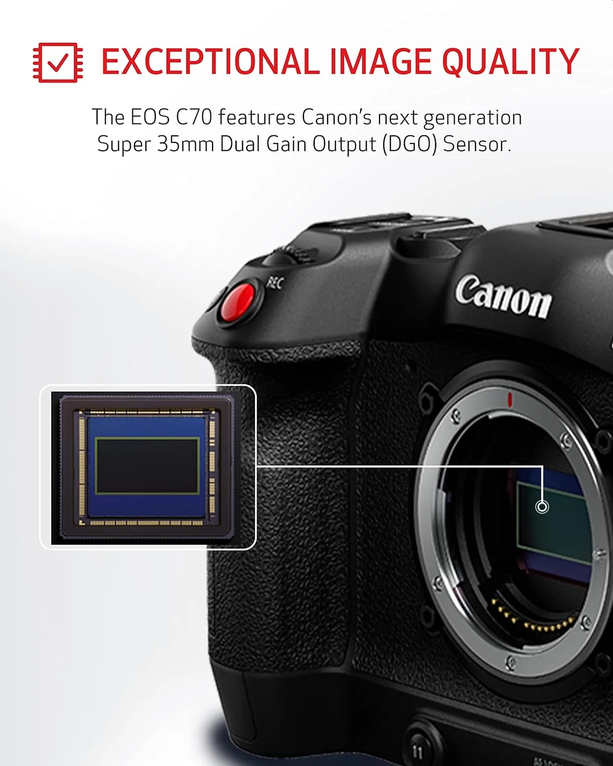Canon Eos C70 Cinema Camera Rf Lens Mount, Black, 4507C002 Canon Eos C70 Cinema Camera Rf Lens Mount, Black, 4507C002
