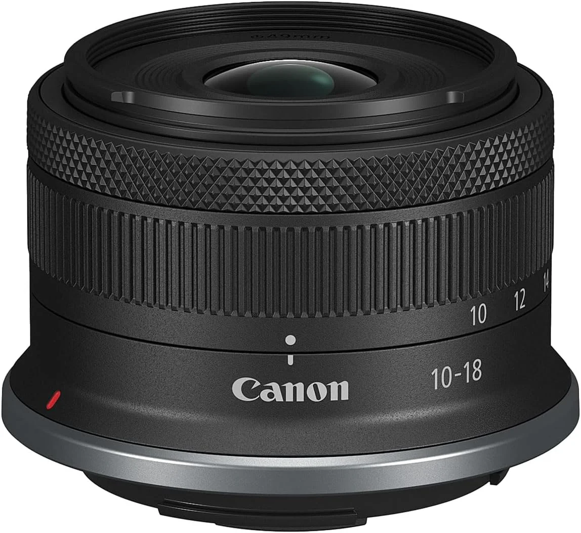 لنز زوم فوق عریض Canon RF-S10-18mm F4.5-6.3 IS STM، بدون آینه، عالی برای ولاگ و سلفی، جمع و جور و سبک، برای فیلم، مسافرت، مناظر و فضاهای داخلی لنز زوم فوق عریض Canon RF-S10-18mm F4.5-6.3 IS STM، بدون آینه، عالی برای ولاگ و سلفی، جمع و جور و سبک، برای فیلم، مسافرت، مناظر و فضاهای داخلی