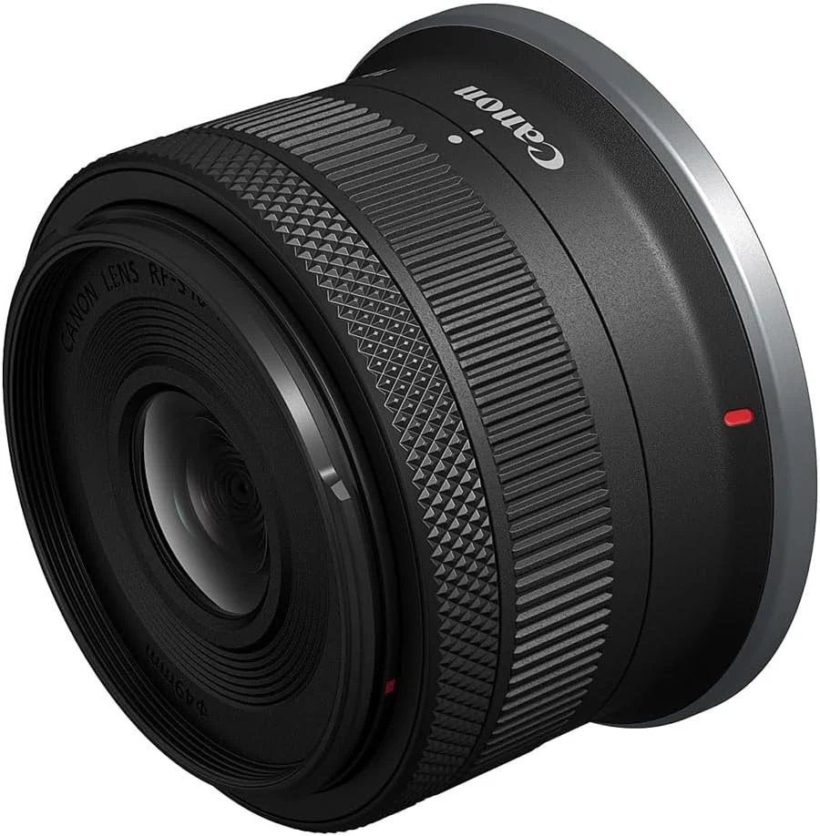 لنز زوم فوق عریض Canon RF-S10-18mm F4.5-6.3 IS STM، بدون آینه، عالی برای ولاگ و سلفی، جمع و جور و سبک، برای فیلم، مسافرت، مناظر و فضاهای داخلی لنز زوم فوق عریض Canon RF-S10-18mm F4.5-6.3 IS STM، بدون آینه، عالی برای ولاگ و سلفی، جمع و جور و سبک، برای فیلم، مسافرت، مناظر و فضاهای داخلی