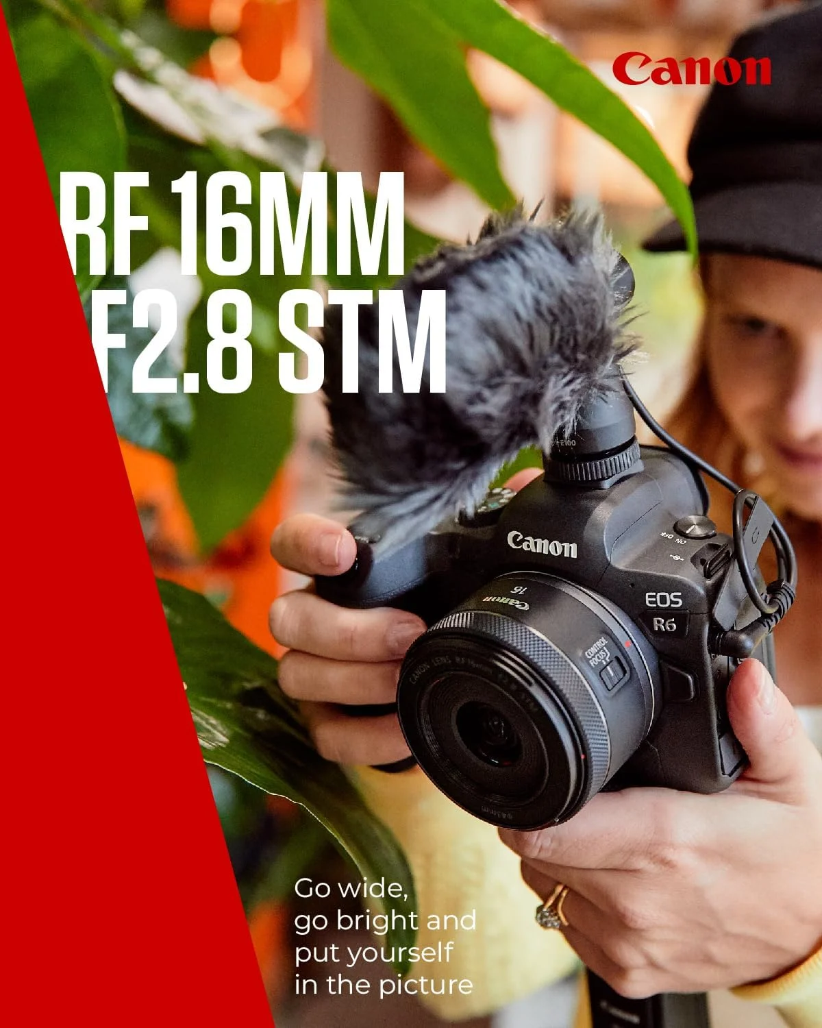لنز Canon RF 16mm F2.8 STM - لنز فوق عریض برای دوربین های Canon R System، ایده آل برای ولاگ، مناظر و معماری