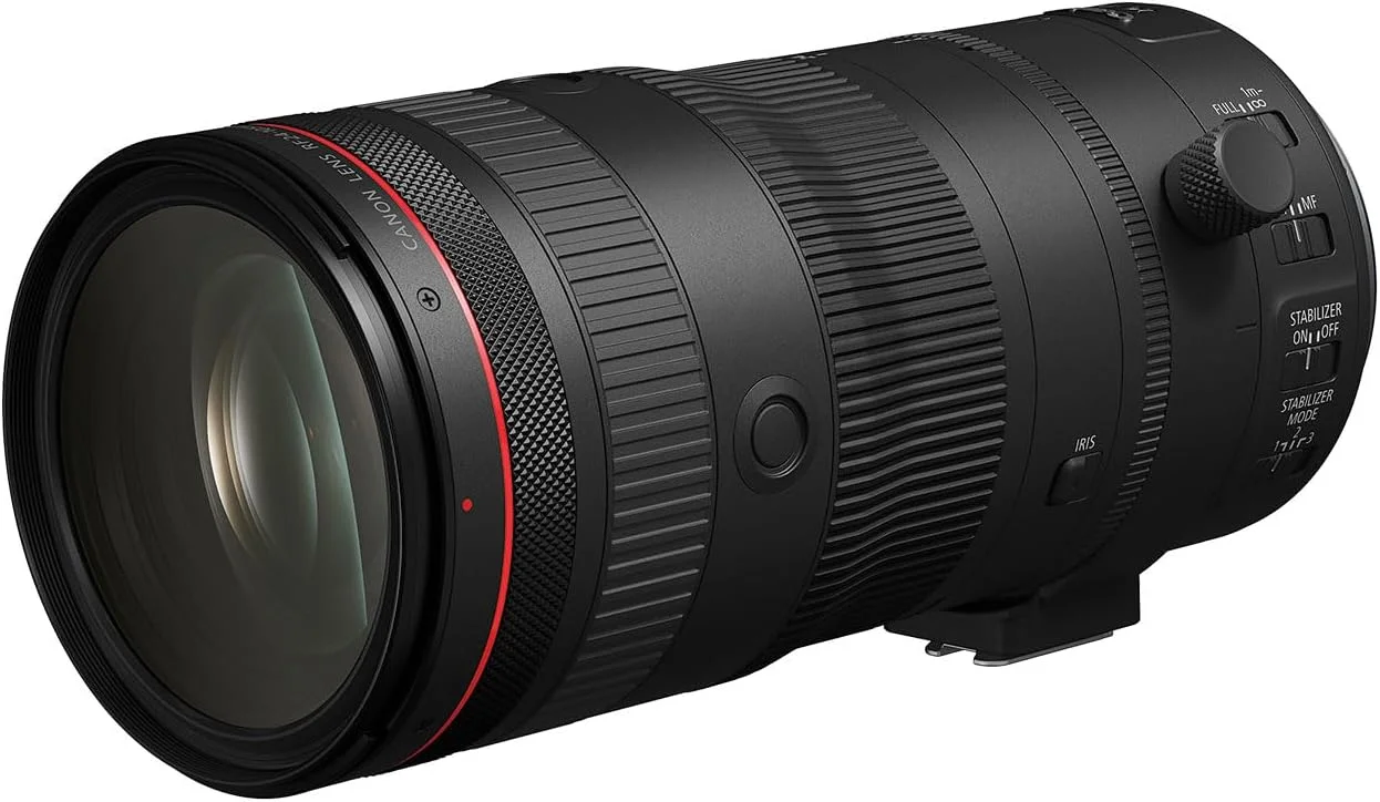 لنز زوم استاندارد Canon RF24-105mm F2.8 L IS USM Z، بدون آینه، پوشش فول فریم، فوکوس نزدیک، کاربری فوق العاده، برای رویدادها، فوتوژورنالیسم، پرتره، کار استودیویی و ساخت ویدیو