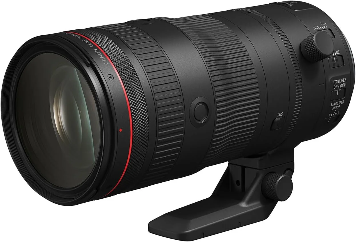 لنز زوم استاندارد Canon RF24-105mm F2.8 L IS USM Z، بدون آینه، پوشش فول فریم، فوکوس نزدیک، کاربری فوق العاده، برای رویدادها، فوتوژورنالیسم، پرتره، کار استودیویی و ساخت ویدیو