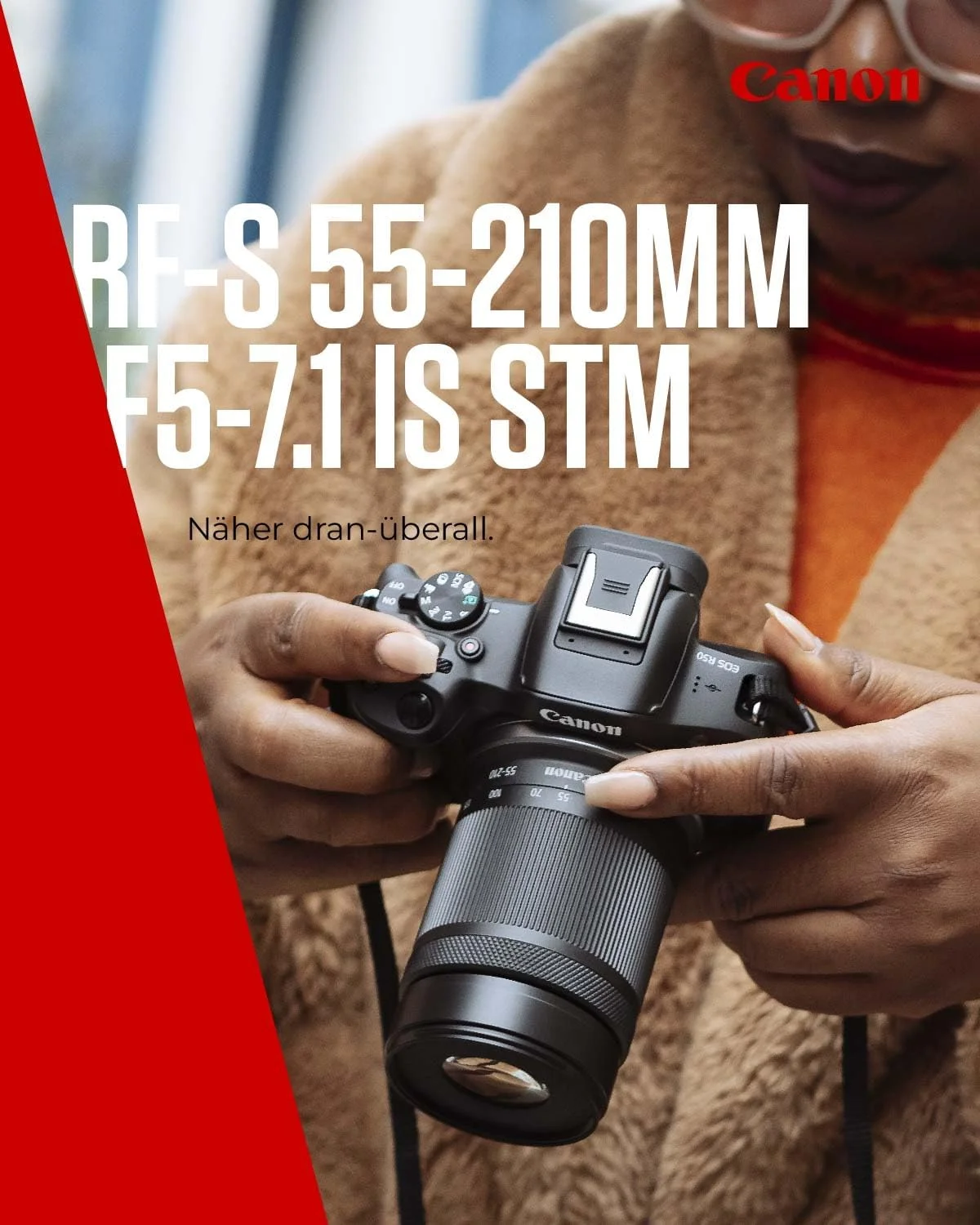 لنز کانن RF-S55-210MM F5-7.1 IS STM لنز کانن RF-S55-210MM F5-7.1 IS STM