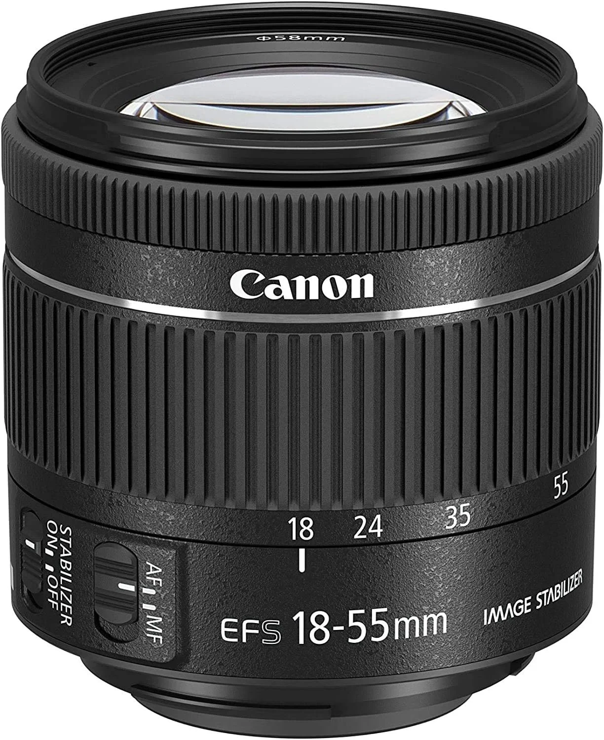 لنز دوربین کانن EF-S 18-55 mm f/4-5.6 IS STM - مشکی