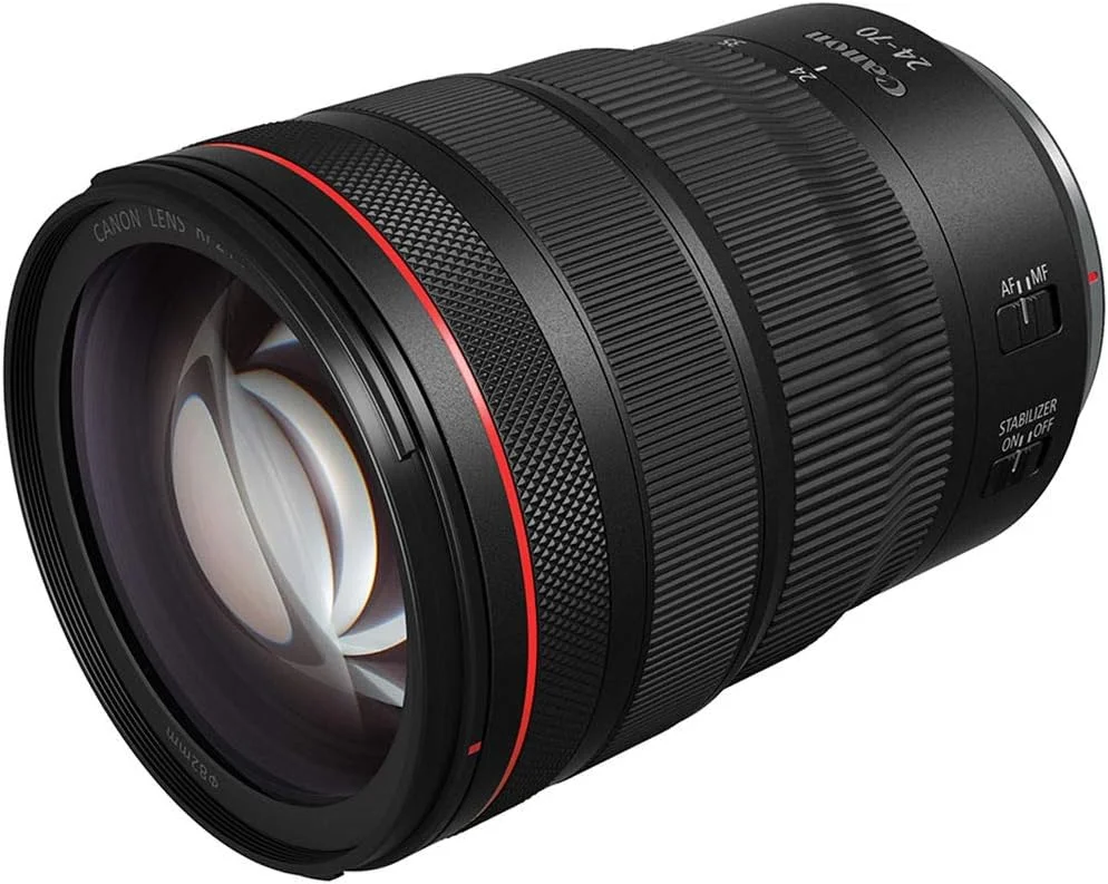 لنز Canon RF24-70mm F2.8 L IS USM، لنز زوم استاندارد، سازگار با دوربین های بدون آینه سری EOS R، مشکی لنز Canon RF24-70mm F2.8 L IS USM، لنز زوم استاندارد، سازگار با دوربین های بدون آینه سری EOS R، مشکی