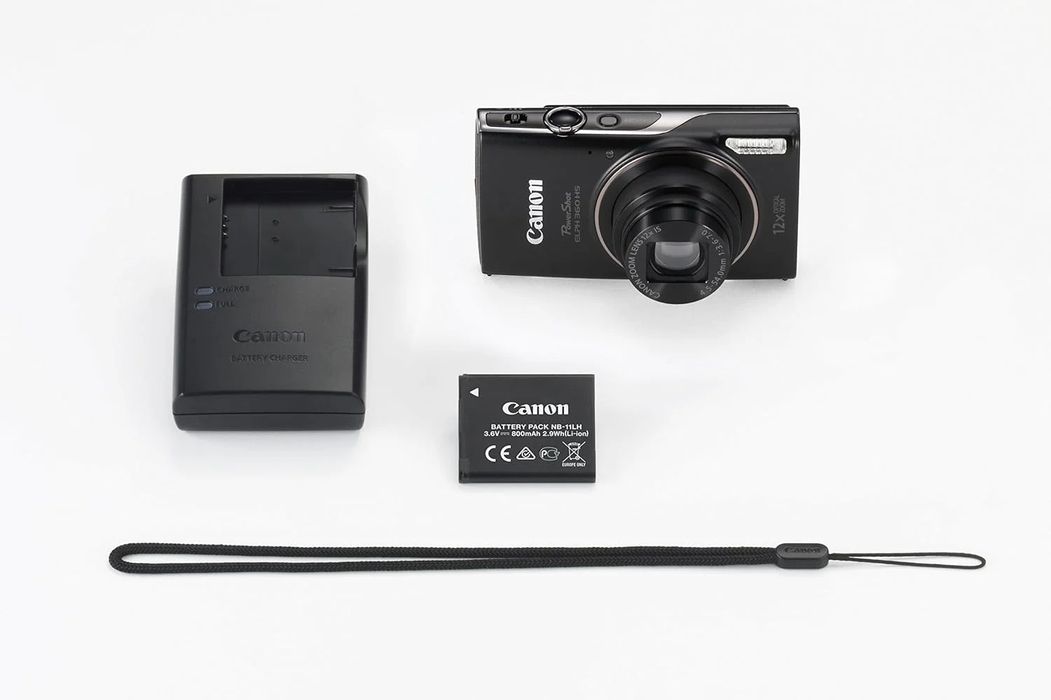 Canon PowerShot ELPH 360 Digital Camera w/ 12x Optical Zoom and Image Stabilization - Wi-Fi & NFC Enabled (Black) Canon PowerShot ELPH 360 Digital Camera w/ 12x Optical Zoom and Image Stabilization - Wi-Fi & NFC Enabled (Black)