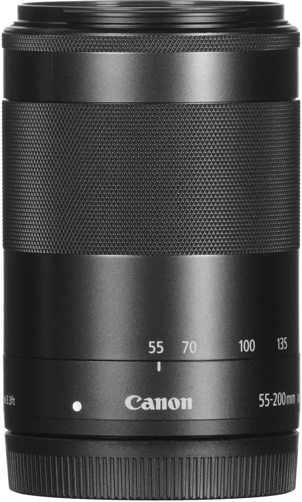 لنز کانن EF-M 55-200mm f/4.5-6.3 IS STM (مشکی) (9517B002) + کیت فیلتر + نگهدارنده درب لنز + کیت تمیز کننده + موارد دیگر (بازسازی شده) لنز کانن EF-M 55-200mm f/4.5-6.3 IS STM (مشکی) (9517B002) + کیت فیلتر + نگهدارنده درب لنز + کیت تمیز کننده + موارد دیگر (بازسازی شده)