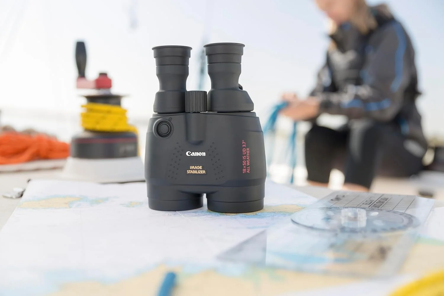 دوربین دوچشمی ضد آب Canon 18 X 50 IS - 18x50mm - منشور