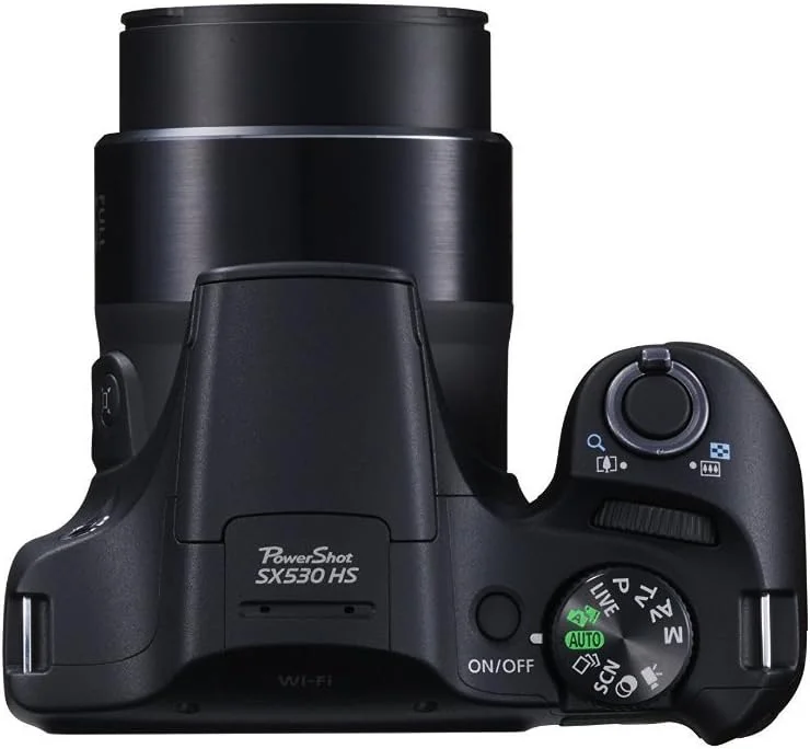 دوربین دیجیتال کانن SX530-CR 16.0 مگاپیکسل PowerShot CMOS با زوم اپتیکال 50 برابر تثبیت شده تصویر (24-1200 میلی متر) و LCD 3 اینچی HD 1080p فیلمبرداری، تجدید شده - مشکی
