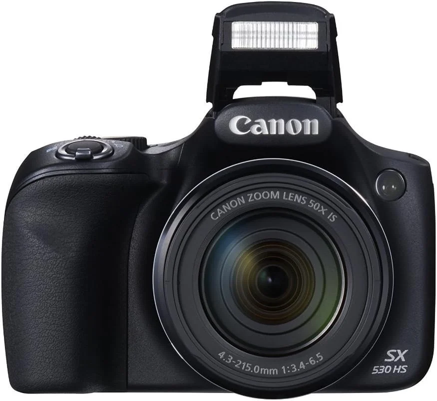 دوربین دیجیتال کانن SX530-CR 16.0 مگاپیکسل PowerShot CMOS با زوم اپتیکال 50 برابر تثبیت شده تصویر (24-1200 میلی متر) و LCD 3 اینچی HD 1080p فیلمبرداری، تجدید شده - مشکی