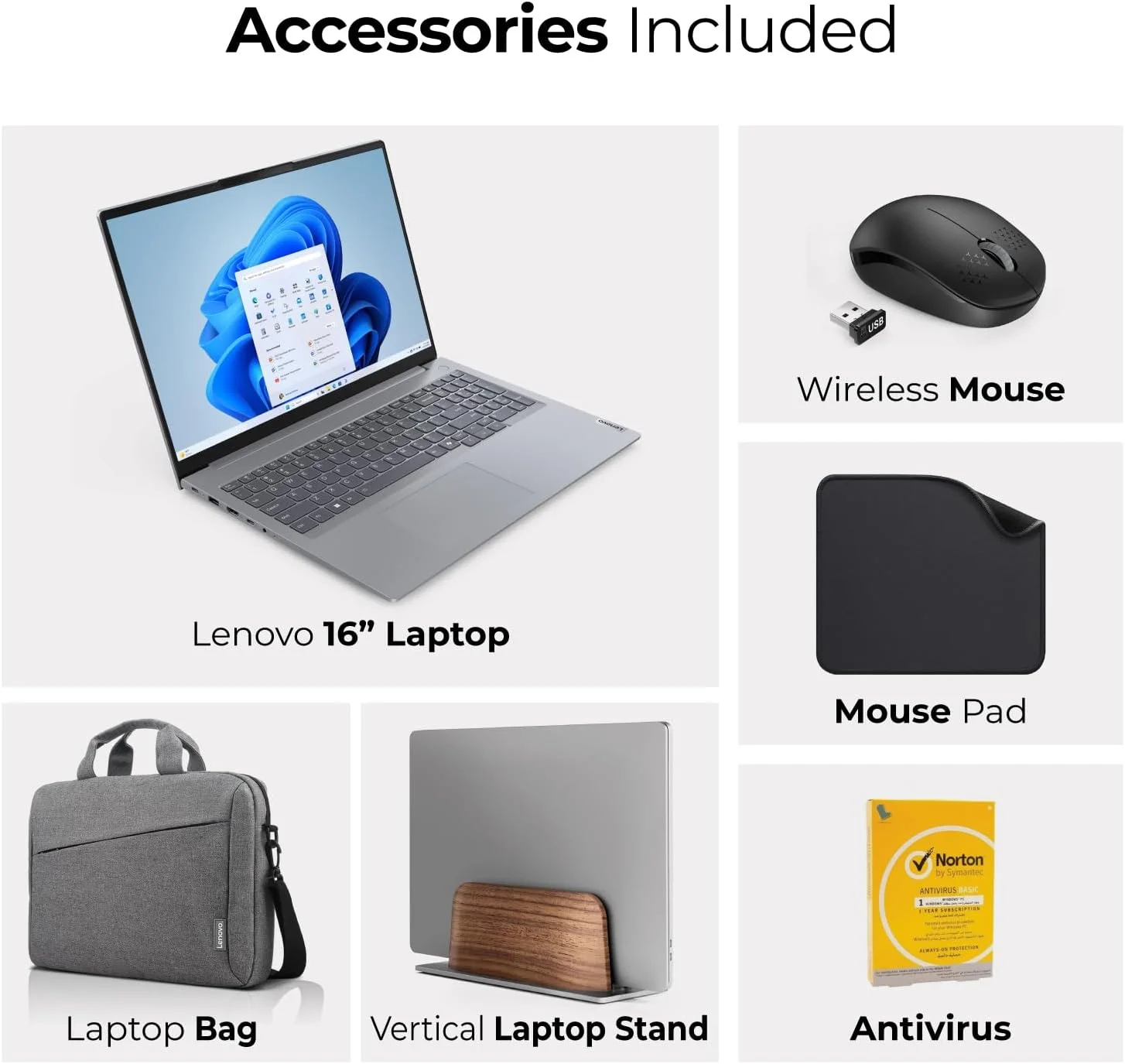 لپ تاپ تجاری لنوو ThinkBook 16 G7 - اینتل Ultra 5-125U، ویندوز 11 پرو، وای فای 6، بلوتوث 5.2، وب کم HD (شامل پایه لپ تاپ + کیف + ماوس بی سیم + آنتی ویروس + پد ماوس) (16 گیگابایت رم | 1 ترابایت SSD)