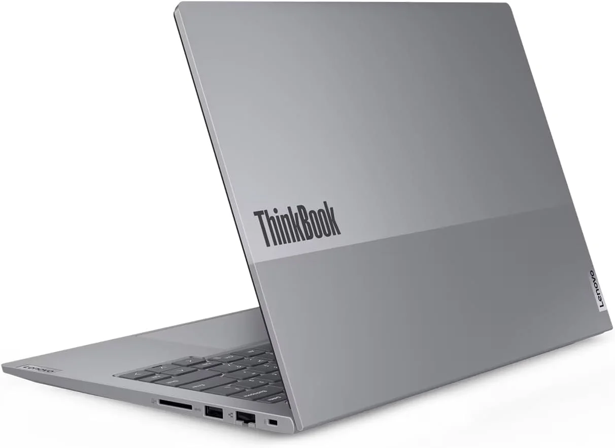 لپ تاپ تجاری لنوو ThinkBook 14 Gen 6 - پردازنده نسل سیزدهم Intel i5-13420H، کیبورد با نور پس زمینه، حسگر اثر انگشت، ویندوز 11 پرو (شامل پایه لپ تاپ موج اول + ماوس + آنتی ویروس + ماوس پد) (32 گیگابایت رم | 512 گیگابایت SSD)