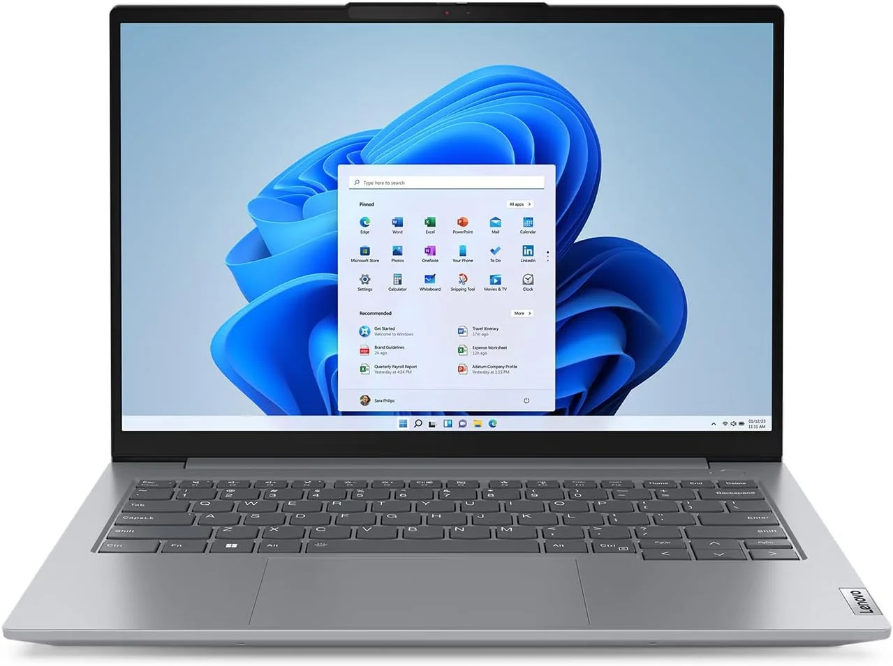 لپ تاپ تجاری لنوو ThinkBook 14 Gen 6 - پردازنده نسل سیزدهم Intel i5-13420H، کیبورد با نور پس زمینه، حسگر اثر انگشت، ویندوز 11 پرو (شامل پایه لپ تاپ موج اول + ماوس + آنتی ویروس + ماوس پد) (32 گیگابایت رم | 512 گیگابایت SSD)