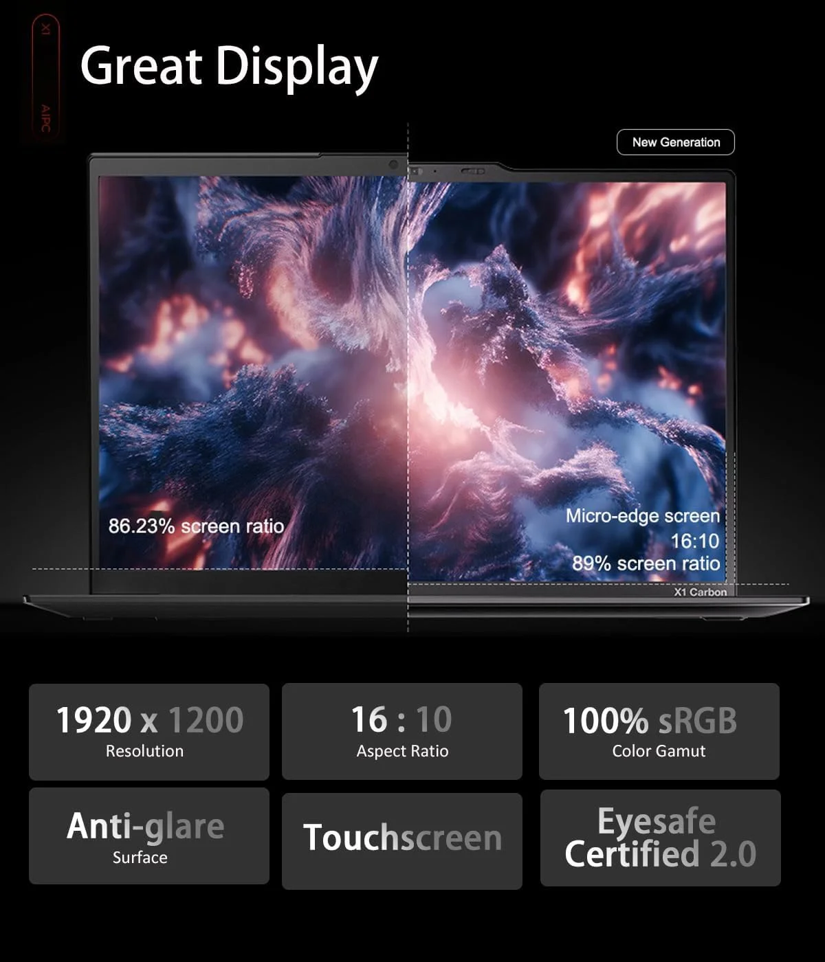 لپ تاپ لنوو ThinkPad X1 Carbon نسل 12 (صفحه نمایش لمسی 14 اینچی FHD+، پردازنده Intel Core Ultra 7 165U vPro، رم 32 گیگابایت / SSD 1 ترابایت)، کامپیوتر هوش مصنوعی، نور پس زمینه، حسگر اثر انگشت، IST Hub، وب کم 1080p، ویندوز 11 پرو با هوش مصنوعی Copilot، مشکی، 21KC000MUS لپ تاپ لنوو ThinkPad X1 Carbon نسل 12 (صفحه نمایش لمسی 14 اینچی FHD+، پردازنده Intel Core Ultra 7 165U vPro، رم 32 گیگابایت / SSD 1 ترابایت)، کامپیوتر هوش مصنوعی، نور پس زمینه، حسگر اثر انگشت، IST Hub، وب کم 1080p، ویندوز 11 پرو با هوش مصنوعی Copilot، مشکی، 21KC000MUS