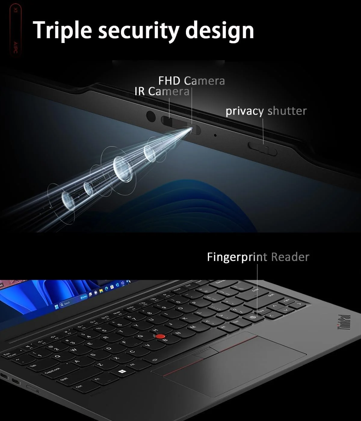 لپ تاپ لنوو ThinkPad X1 Carbon نسل 12 (صفحه نمایش لمسی 14 اینچی FHD+، پردازنده Intel Core Ultra 7 165U vPro، رم 32 گیگابایت / SSD 1 ترابایت)، کامپیوتر هوش مصنوعی، نور پس زمینه، حسگر اثر انگشت، IST Hub، وب کم 1080p، ویندوز 11 پرو با هوش مصنوعی Copilot، مشکی، 21KC000MUS لپ تاپ لنوو ThinkPad X1 Carbon نسل 12 (صفحه نمایش لمسی 14 اینچی FHD+، پردازنده Intel Core Ultra 7 165U vPro، رم 32 گیگابایت / SSD 1 ترابایت)، کامپیوتر هوش مصنوعی، نور پس زمینه، حسگر اثر انگشت، IST Hub، وب کم 1080p، ویندوز 11 پرو با هوش مصنوعی Copilot، مشکی، 21KC000MUS
