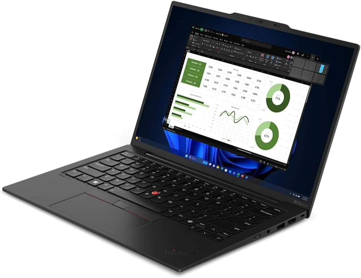 لپ تاپ لنوو ThinkPad X1 Carbon نسل 12 (صفحه نمایش لمسی 14 اینچی FHD+، پردازنده Intel Core Ultra 7 165U vPro، رم 32 گیگابایت / SSD 1 ترابایت)، کامپیوتر هوش مصنوعی، نور پس زمینه، حسگر اثر انگشت، IST Hub، وب کم 1080p، ویندوز 11 پرو با هوش مصنوعی Copilot، مشکی، 21KC000MUS لپ تاپ لنوو ThinkPad X1 Carbon نسل 12 (صفحه نمایش لمسی 14 اینچی FHD+، پردازنده Intel Core Ultra 7 165U vPro، رم 32 گیگابایت / SSD 1 ترابایت)، کامپیوتر هوش مصنوعی، نور پس زمینه، حسگر اثر انگشت، IST Hub، وب کم 1080p، ویندوز 11 پرو با هوش مصنوعی Copilot، مشکی، 21KC000MUS