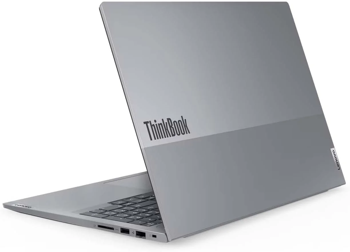 لپ تاپ تجاری لنوو ThinkBook 16 G7 - اینتل Ultra 5-125U، ویندوز 11 پرو، وای فای 6، بلوتوث 5.2، وب کم HD (شامل پایه لپ تاپ + کیف + ماوس بی سیم + آنتی ویروس + پد ماوس) (16 گیگابایت رم | 1 ترابایت SSD)
