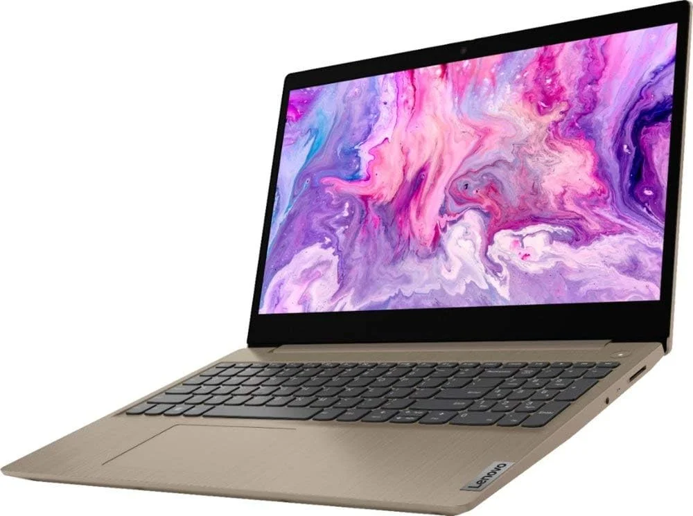 لپ تاپ لمسی 15 اینچی HD لنوو IdeaPad 3 مدل 2020، پردازنده Intel Core i3-1005G1 نسل 10 دو هسته ای، 8 گیگابایت رم DDR4، 256 گیگابایت SSD PCI-e، وب کم، WiFi 5، بلوتوث، ویندوز 10 S - بادامی