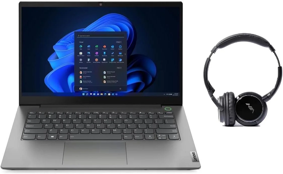 جدیدترین لپ تاپ تجاری Lenovo ThinkBook 14 Gen 6، صفحه نمایش 14 اینچی FHD ضد تابش نور، پردازنده Core i7-13700H، رم 40 گیگابایتی، حافظه SSD 1 ترابایتی، ویندوز 11 پرو خاکستری (بدون نور پس زمینه صفحه کلید) به همراه ارتقاء رایگان هدست بلوتوث
