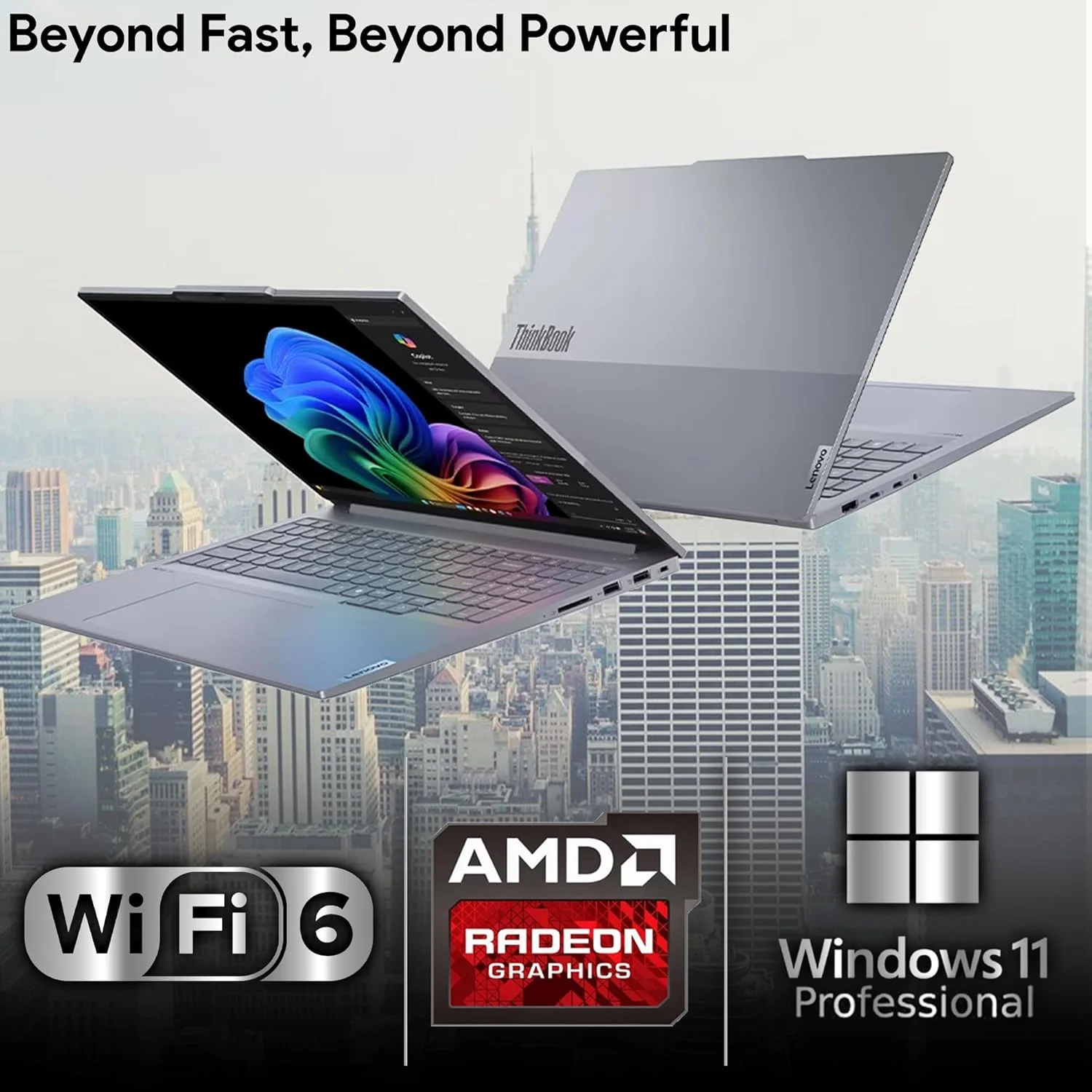 لپ تاپ تجاری لنوو ThinkBook 16 G7، صفحه نمایش 16 اینچی FHD+، پردازنده AMD Ryzen 5 7533HS، رم 16 گیگابایتی DDR5، حافظه 512 گیگابایتی NVMe، وای فای 6 + بلوتوث، RJ-45، HDMI، حسگر اثر انگشت، وب کم HD، ویندوز 11 پرو لپ تاپ تجاری لنوو ThinkBook 16 G7، صفحه نمایش 16 اینچی FHD+، پردازنده AMD Ryzen 5 7533HS، رم 16 گیگابایتی DDR5، حافظه 512 گیگابایتی NVMe، وای فای 6 + بلوتوث، RJ-45، HDMI، حسگر اثر انگشت، وب کم HD، ویندوز 11 پرو
