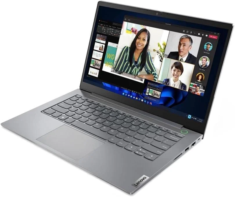 جدیدترین لپ تاپ تجاری لنوو ThinkBook 14 Gen 6، صفحه نمایش 14 اینچی FHD ضد تابش نور، پردازنده Core i7-13700H، رم 16 گیگابایتی، حافظه SSD 2 ترابایتی (بدون نور پس زمینه صفحه کلید)، ویندوز 11 پرو خاکستری با ارتقاء رایگان هدست بلوتوث