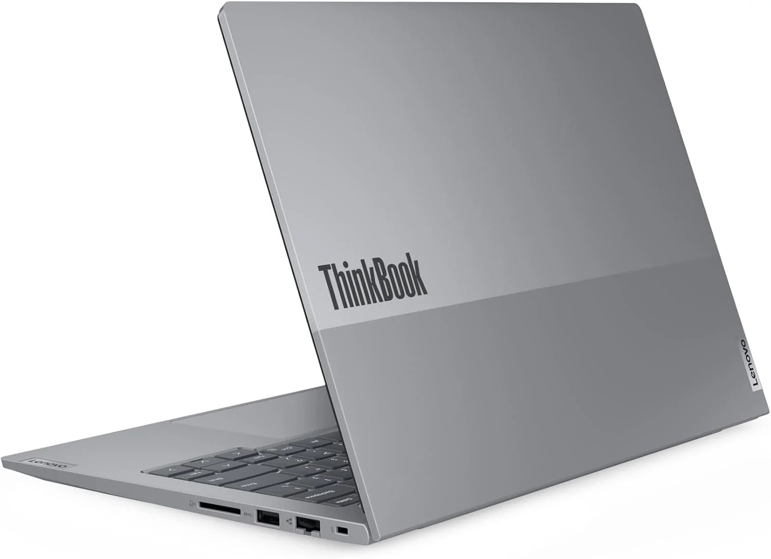 لپ تاپ لنوو ThinkBook 14 G6 IRL، صفحه نمایش 14 اینچی WUXGA IPS، پردازنده Intel Core i7-13700H، رم 8 گیگابایتی DDR5، حافظه SSD 512 گیگابایتی، گرافیک Intel Iris Xe، کیبورد با نور پس زمینه انگلیسی، خاکستری قطبی