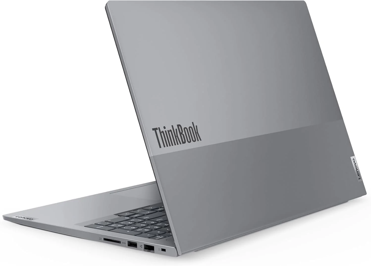 لپ تاپ لنوو ThinkBook 16 G6 IRL، صفحه نمایش 16 اینچی WUXGA IPS، پردازنده Intel Core i7-13700H، رم 8 گیگابایتی DDR5، حافظه SSD 512 گیگابایتی، گرافیک Intel Iris Xe، کیبورد با نور پس زمینه انگلیسی، ویندوز 11 پرو (ارتقا یافته) خاکستری قطبی