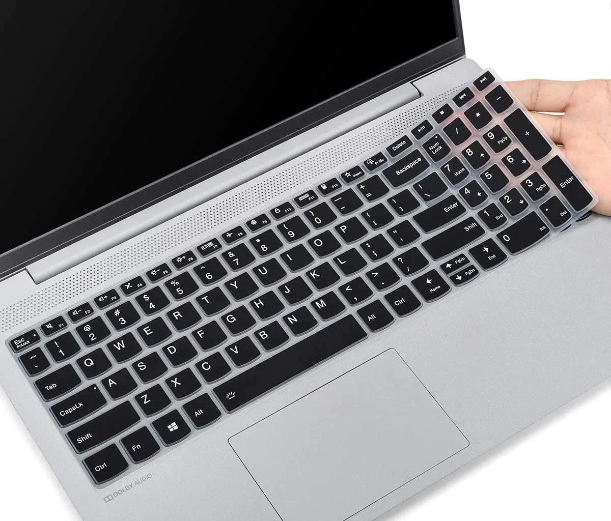 کاور سیلیکونی کیبورد RAYA برای لپ تاپ لنوو ThinkBook 15 | کاور کیبورد لپ تاپ 15.6 اینچی لنوو ThinkBook 15 و Ideapad Slim3 & Slim5 (مشکی)