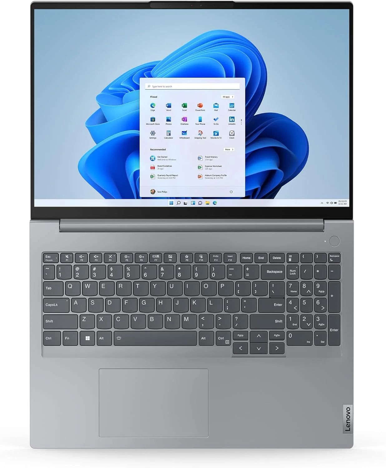 لپ تاپ تجاری لنوو ThinkBook 16 Gen 6 (صفحه نمایش لمسی 16 اینچی FHD+، پردازنده Intel 8-Core i5-13420H، رم 16 گیگابایتی DDR5، حافظه SSD 512 گیگابایتی) عمر باتری طولانی 10 ساعته، Thunderbolt 4، اترنت، Wi-Fi 6، وب کم، ویندوز 11 پرو، خاکستری