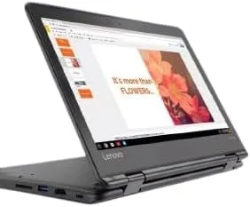 لپ تاپ کروم بوک 2 در 1 LE-novo Chromebook N23 YOGA x360، صفحه نمایش 11.6 اینچی، 4 گیگابایت رم، 32 گیگابایت EMMC، سیستم عامل Chrome (بازسازی شده)