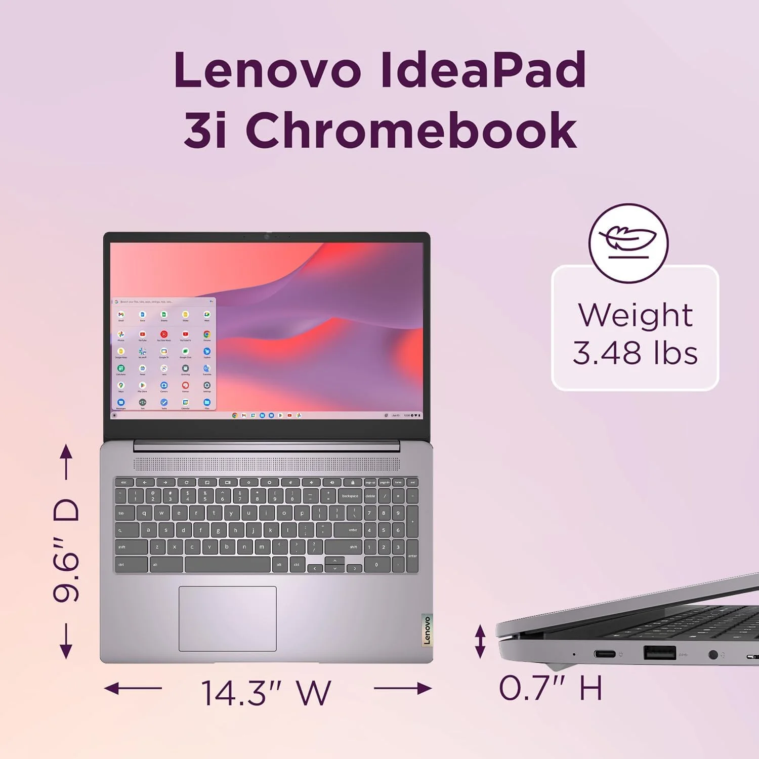 لنوو Chromebook 15 مدل 2024 (صفحه نمایش 15.6 اینچی FHD، رم 4 گیگابایتی، حافظه 128 گیگابایتی (64 گیگابایت eMMC + کارت SD 64 گیگابایتی)، 2 ترابایت فضای ذخیره سازی ابری، پردازنده Intel Celeron)، لپ تاپ خانگی و دانشجویی، وب کم، عمر باتری طولانی 10 ساعته، Wi-Fi 6، سیستم عامل Chrome لنوو Chromebook 15 مدل 2024 (صفحه نمایش 15.6 اینچی FHD، رم 4 گیگابایتی، حافظه 128 گیگابایتی (64 گیگابایت eMMC + کارت SD 64 گیگابایتی)، 2 ترابایت فضای ذخیره سازی ابری، پردازنده Intel Celeron)، لپ تاپ خانگی و دانشجویی، وب کم، عمر باتری طولانی 10 ساعته، Wi-Fi 6، سیستم عامل Chrome