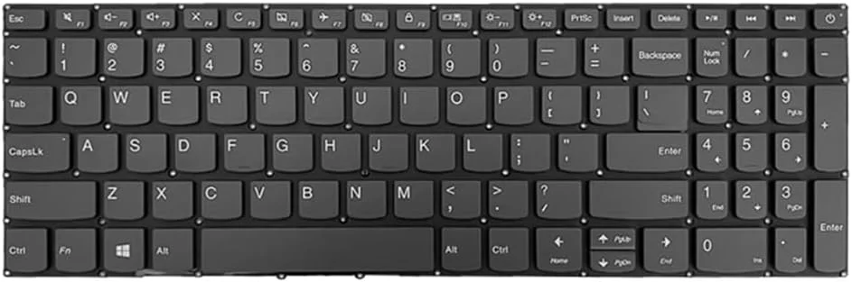 کیبورد لپ تاپ fqparts برای LENOVO V15-IWL رنگ مشکی نسخه ایالات متحده
