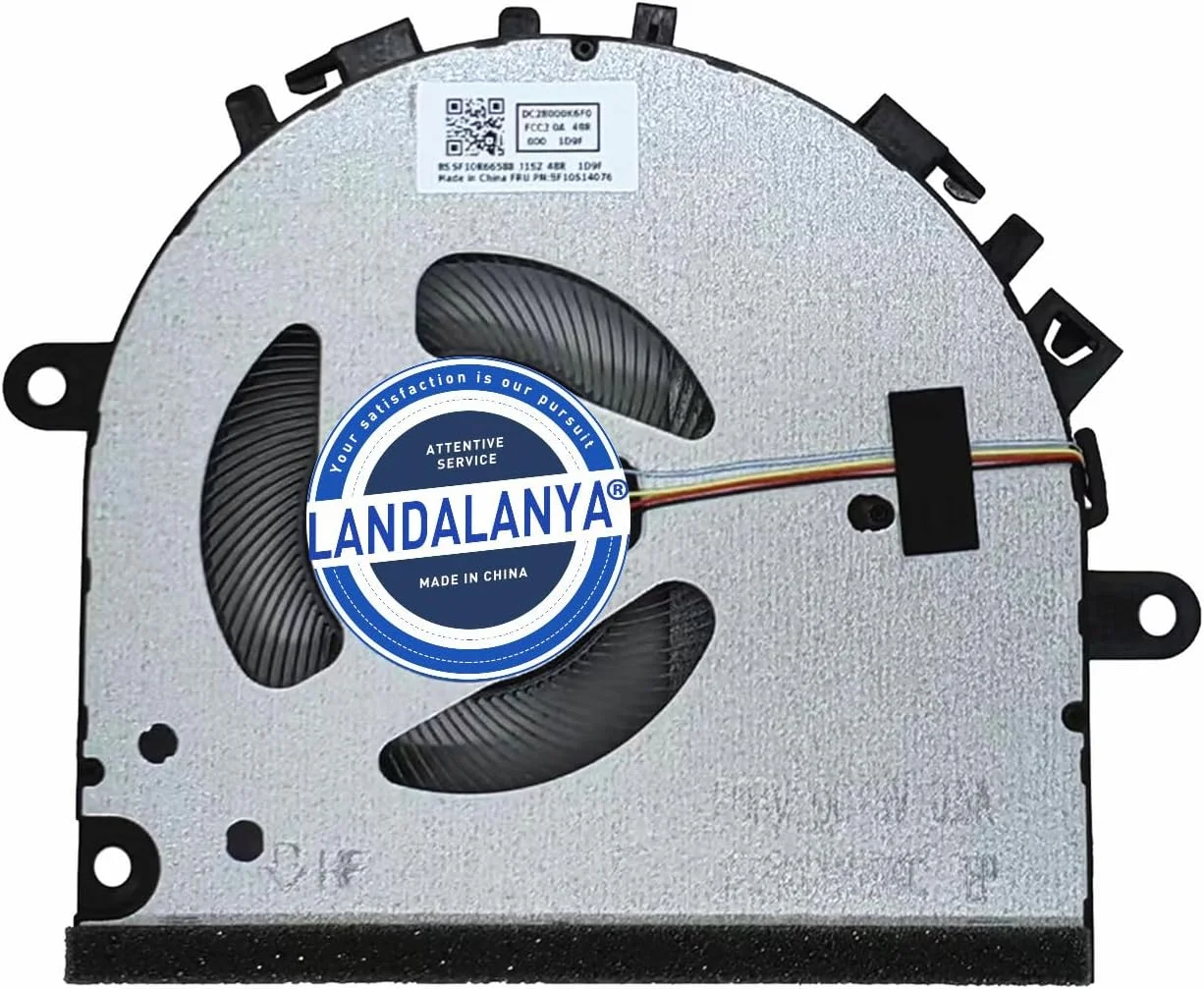 فن خنک کننده CPU جدید جایگزین LANDALANYA برای لپ تاپ Lenovo V15 G4 AMN مدل FQBV DFS5K12B159A1C DC28000K6F0 5F10S14076 DC5V 0.5A فن خنک کننده CPU جدید جایگزین LANDALANYA برای لپ تاپ Lenovo V15 G4 AMN مدل FQBV DFS5K12B159A1C DC28000K6F0 5F10S14076 DC5V 0.5A