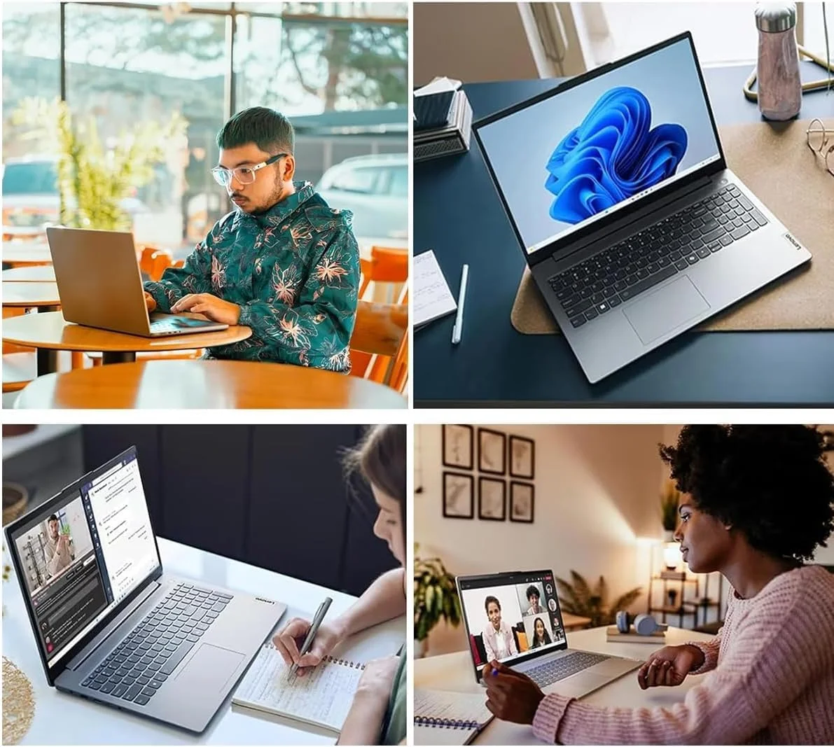لپ تاپ لمسی 15.6 اینچی FHD لنوو IdeaPad (رم 16 گیگابایت، SSD 512 گیگابایت، Intel 6-Core i3-1215U (> i5-1135G7))، حاشیه باریک، وب کم، عمر باتری طولانی 10 ساعته، Wi-Fi 6، Win 11 Home S Mode، Cloud Grey