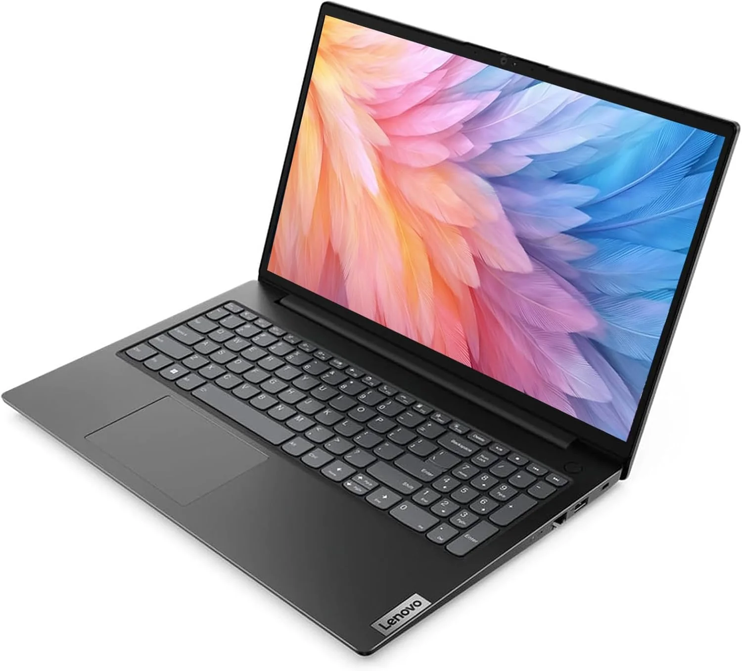 لپ تاپ تجاری و خانگی 15.6 اینچی FHD لنوو V15 Gen2، پردازنده Intel Celeron N4500، رم 16 گیگابایتی، SSD 1 ترابایتی، صفحه کلید عددی، Wi-Fi، BT 5.1، وب کم، RJ-45، HDMI، ویندوز 11 پرو، با باتری