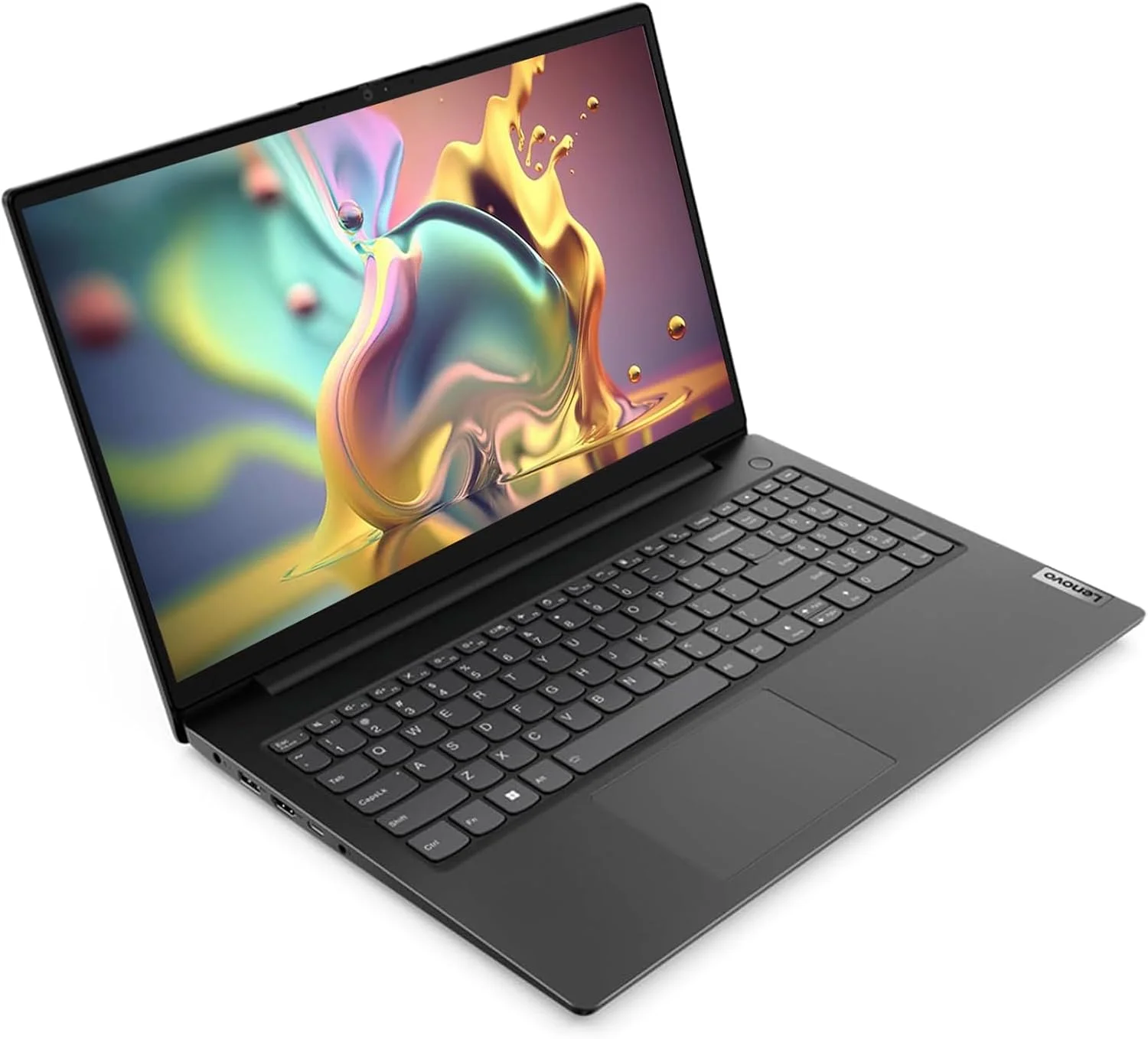 لپ تاپ تجاری لنوو V15 G3 15 با صفحه نمایش 15.6 اینچی FHD [ویندوز 11 پرو]، پردازنده 10 هسته ای Intel i5-1235U، رم 24 گیگابایتی، حافظه SSD 1 ترابایتی PCIe، گرافیک Intel Iris Xe، صفحه کلید عددی، Wi-Fi 5، BT 5.1، وب کم، HDMI، RJ-45، با باتری