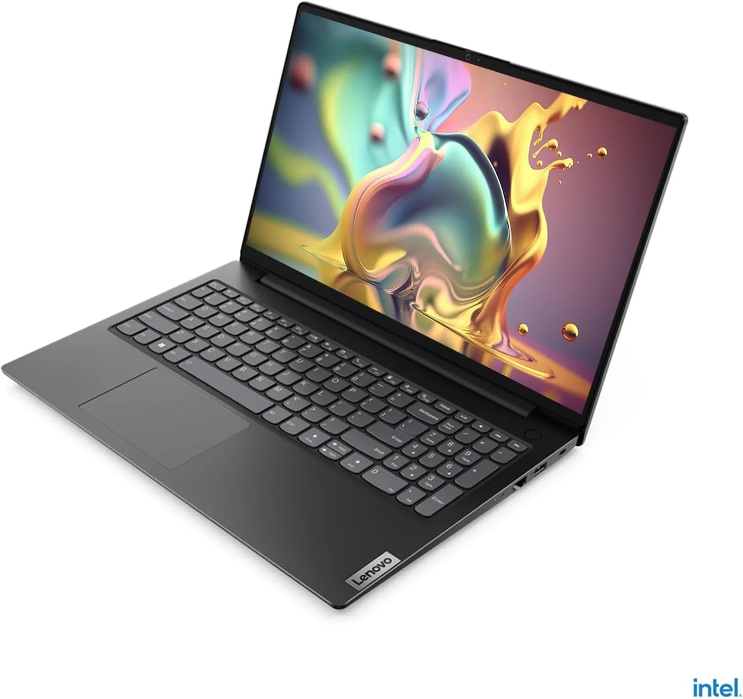 لپ تاپ تجاری لنوو V15 G3 15 با صفحه نمایش 15.6 اینچی FHD [ویندوز 11 پرو]، پردازنده 10 هسته ای Intel i5-1235U، رم 24 گیگابایتی، حافظه SSD 1 ترابایتی PCIe، گرافیک Intel Iris Xe، صفحه کلید عددی، Wi-Fi 5، BT 5.1، وب کم، HDMI، RJ-45، با باتری