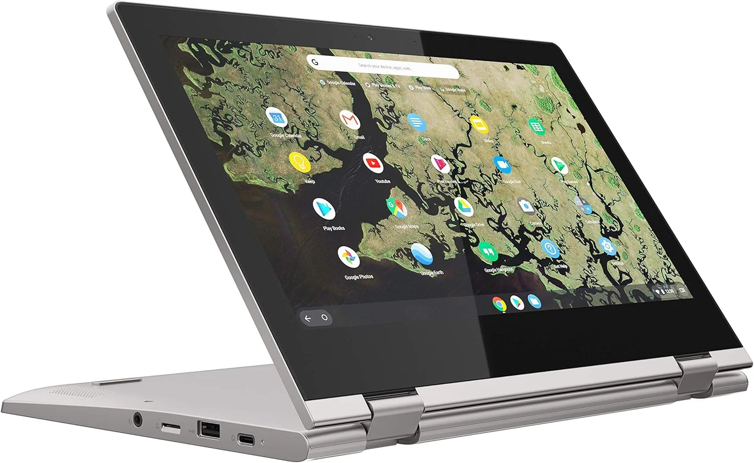 لنوو Chromebook C340-11 با صفحه نمایش 11.6 اینچی، 32 گیگابایت eMMC، پردازنده Intel Celeron N4000، 1.10 گیگاهرتز، 4 گیگابایت رم مدل 81TA0010US